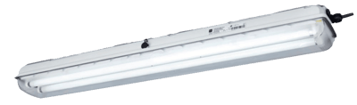 Emergency luminaire for fluorescent lamps for central battery units EXLUX Series 6006